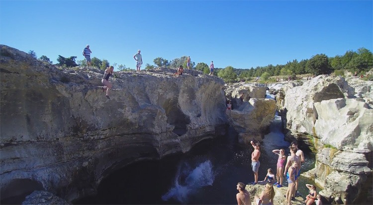 Les Cascades de Sautadet gefilmd met Yuneec Q500 4K